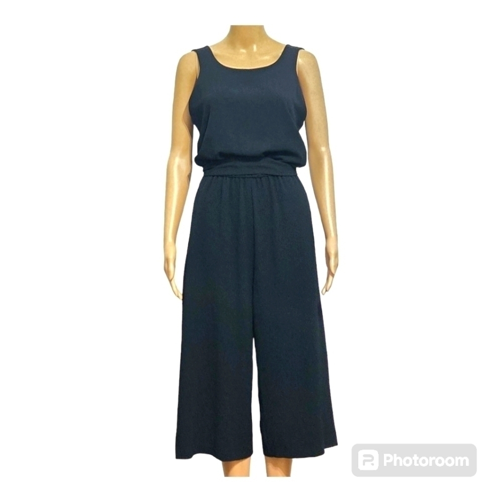 Zara Basic Black Belted Jumpsuits